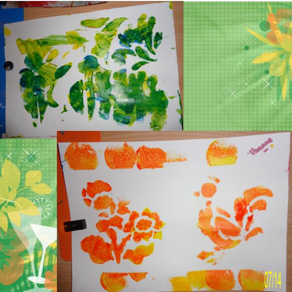 Peinture Avec Des Pochoirs